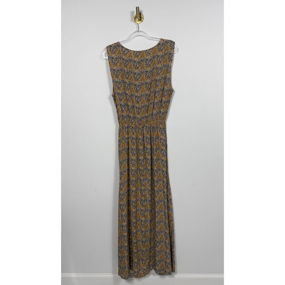 NWT Natural Life Blue Yellow Floral Christine Maxi Dress Sleeveless Comfort Sz M - Picture 8 of 12